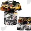 Playera Y Short Sublimado De Dragon Ball Para Niños