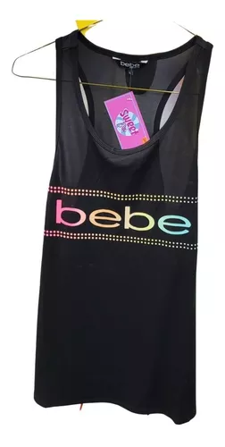 Playera/ Blusa Dama Deportiva Marca Bebe Negra Talla Grande 2 Playera/ Blusa Dama Deportiva Marca Bebe Negra Talla Grande – Image 2