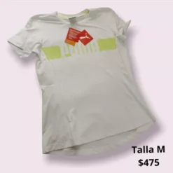 Playera Blanca Deportiva Marca Puma