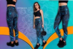 Legging Colombiano Estampado Floreado Marca Gymco