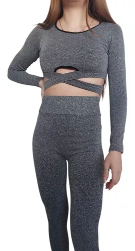 Legging Con Push Up, Conjunto Deportivo Para Mujer Negro 2 Legging Con Push Up, Conjunto Deportivo Para Mujer Negro – Image 2