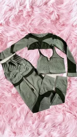 Conjunto Deportivo Verde Scrunch Legging 5 Conjunto Deportivo Verde Scrunch Legging -Promos Tops Deportivos Magasin D NQ NP 683260 MLM53928412378 022023 O