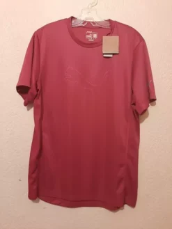 Playera Deportiva Marca Puma Caballero Mediana Color Rojo