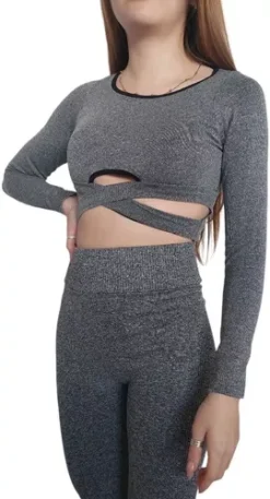 Legging Con Push Up, Conjunto Deportivo Para Mujer Negro