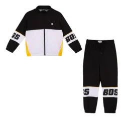 Conjunto De Pants Color Negro Con Blanco Marca Hugo Boss