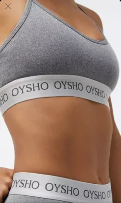 Conjunto Deportivo Gris Leggings Y Top Marca Oysho Original -Promos Tops Deportivos Magasin D NQ NP 773477 MLM51933714741 102022 O