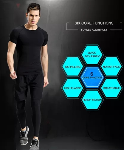 OEM Playeras De Compresión Quick Layer Base Para Hombre, Marca 6 OEM Playeras De Compresión Quick Layer Base Para Hombre, Marca – Image 6