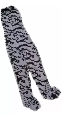 Enterizo Deportivo Con Estampado Militar Color Negro Gris -Promos Tops Deportivos Magasin D NQ NP 897249 MLM70223746289 062023 O