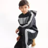 Pants De Niño Negro Con Gris Jaspe . Conjunto Marca Ls Sport