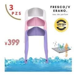 Protector Solar De Seda Helada Top Deportivo, 3 Unidades