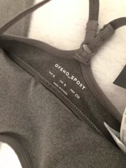 Conjunto Deportivo Gris Leggings Y Top Marca Oysho Original -Promos Tops Deportivos Magasin D NQ NP 944005 MLM49526481097 032022 O