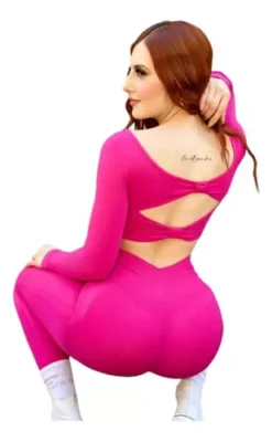 Conjunto Deportivo Mujer Set Moño Gym Levanta Glúteo -Promos Tops Deportivos Magasin D NQ NP 944490 MLM70099442859 062023 O