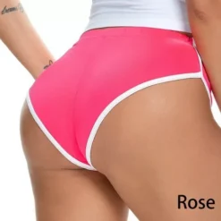 Shorts Color Rosa Pantalones Cortos Mujeres Talla Mediana