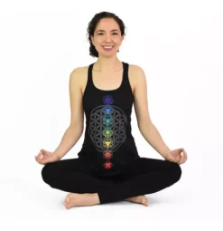 Tank Top Chakras Algodón Marca Cudegui
