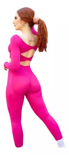 Conjunto Deportivo Mujer Set Moño Gym Levanta Glúteo